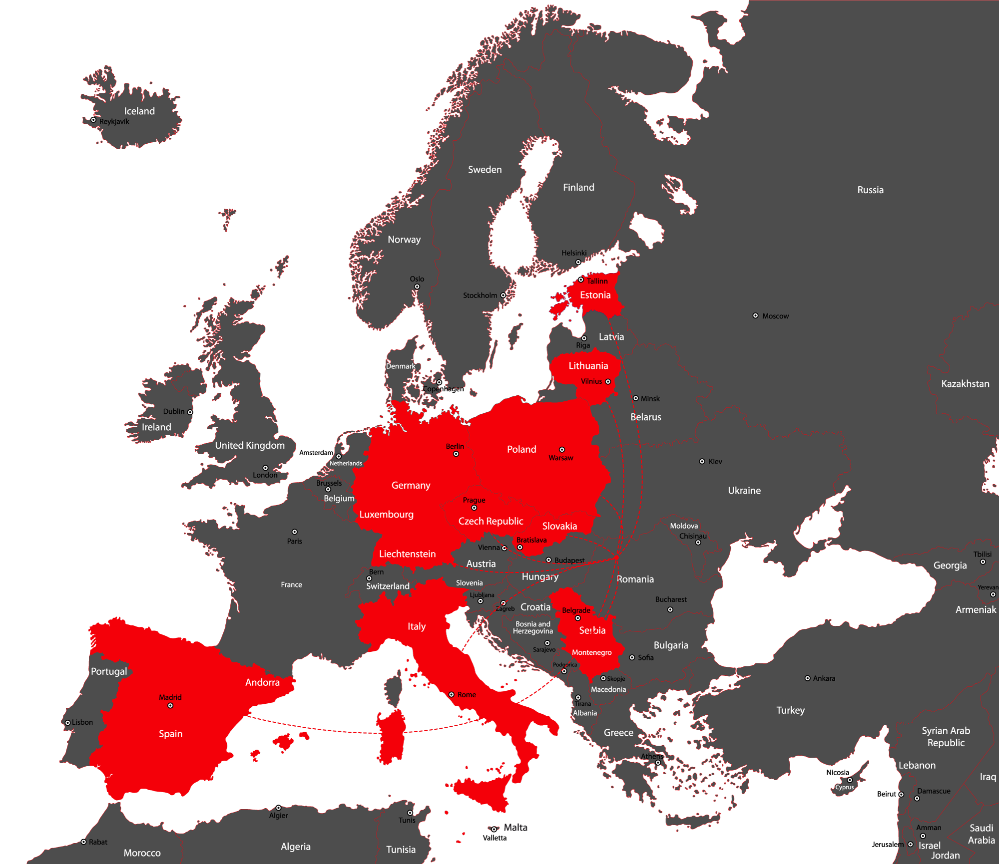 Sentosa European partner network